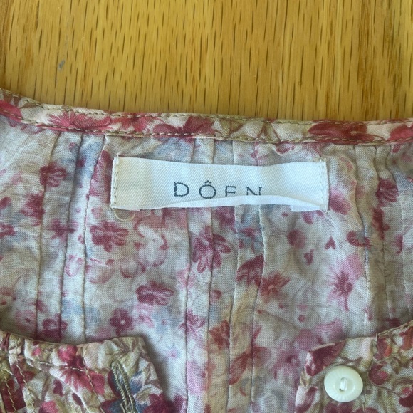 Doen Floral Blouse - Pink and tan - Picture 4 of 5